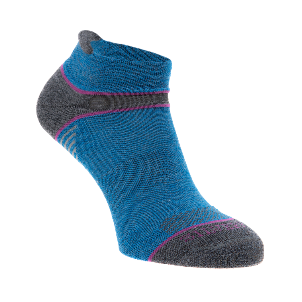 Silverpoint Unisex On The Move No Show Merino Blend Ankle Socks (Sea Foam Mele)