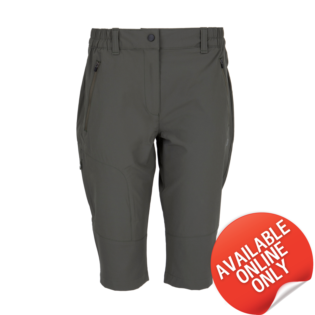 Silverpoint Women's Coniston Light Capri Trousers (Khaki Green)