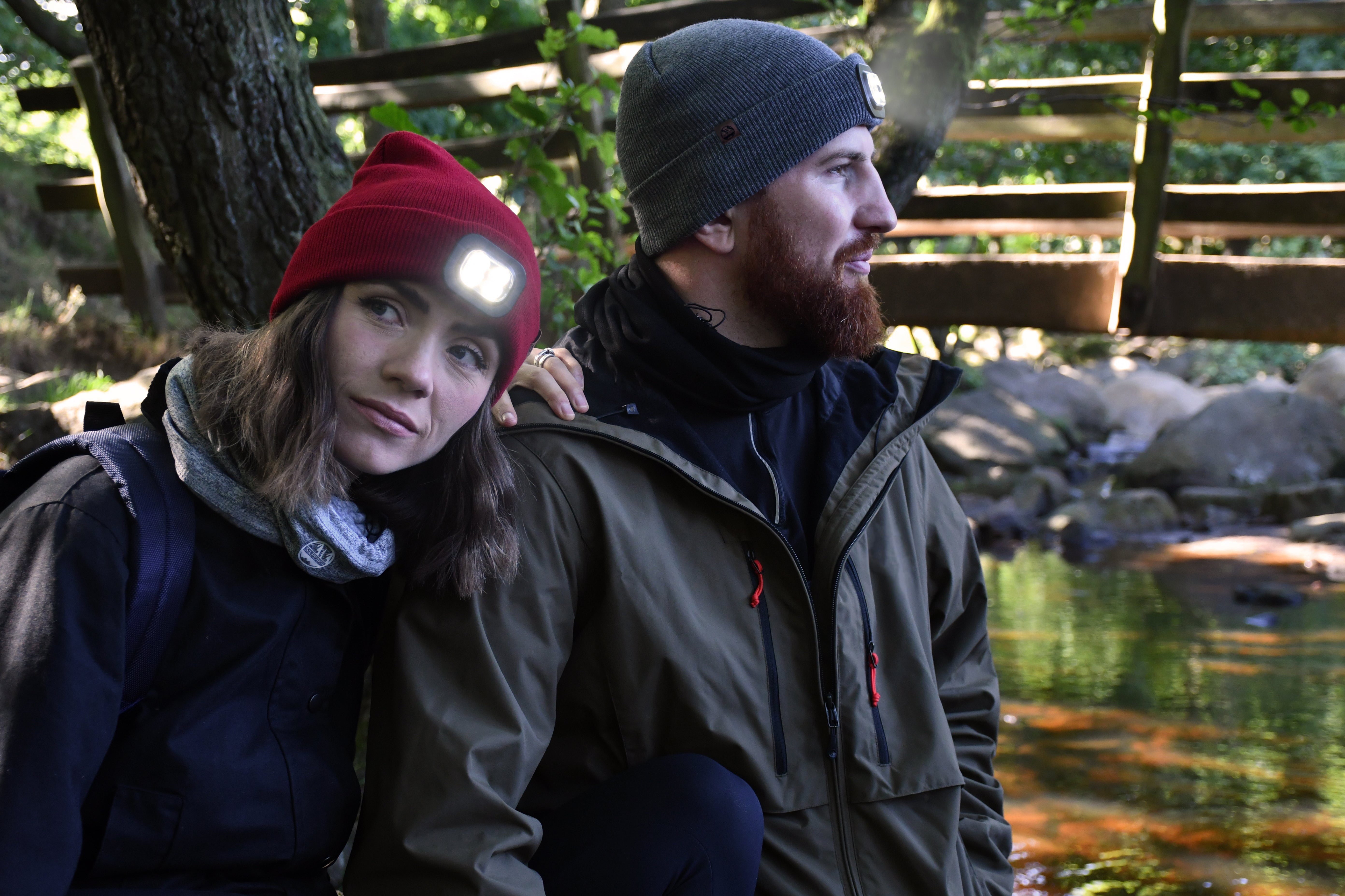 Six Peaks Unisex LED Lighted Beanie Hat (Grey)