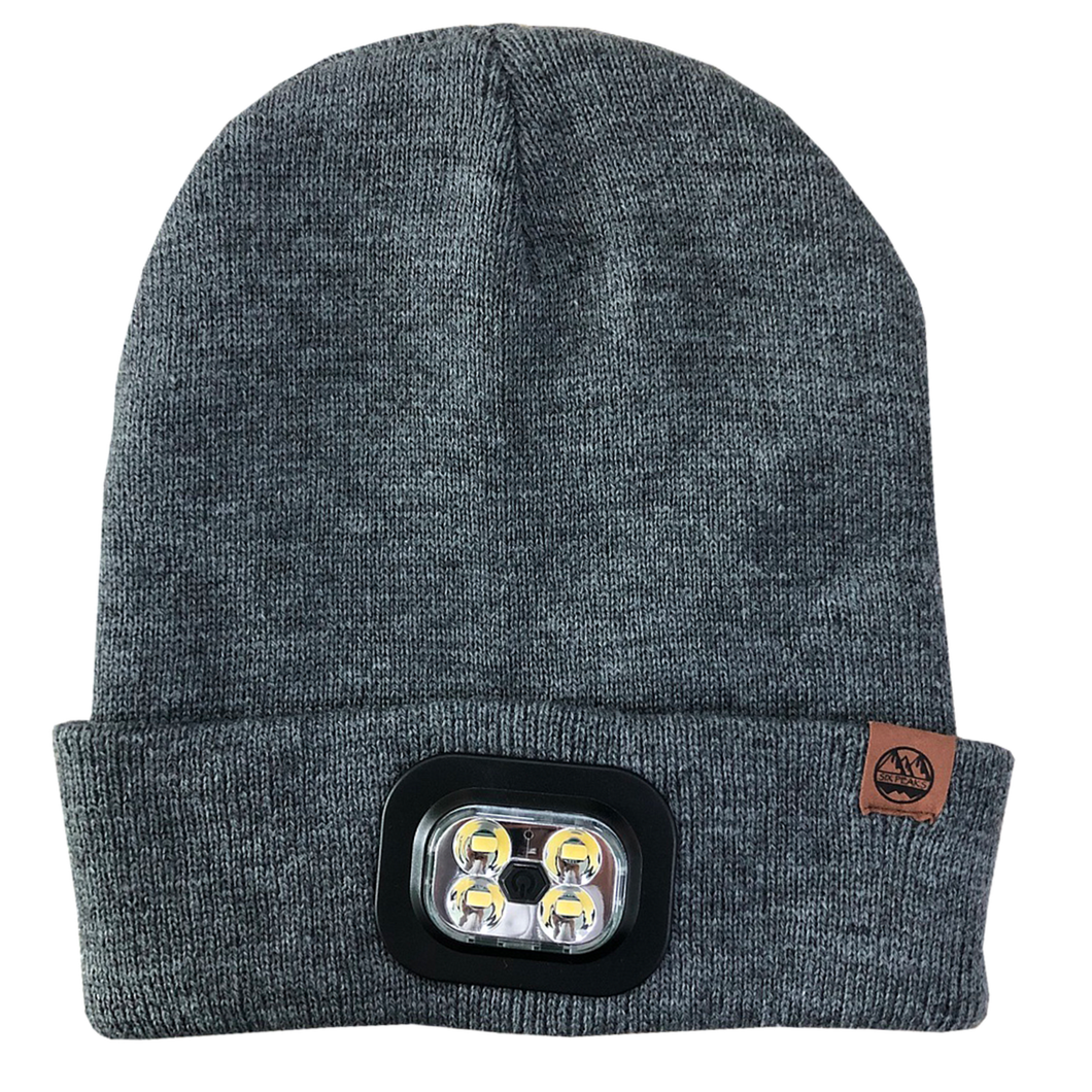 Six Peaks Unisex LED Lighted Beanie Hat (Grey)