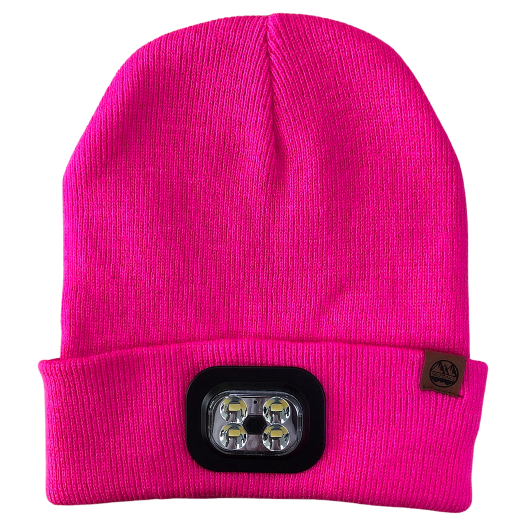 Six Peaks Unisex LED Lighted Beanie Hat (Pink)