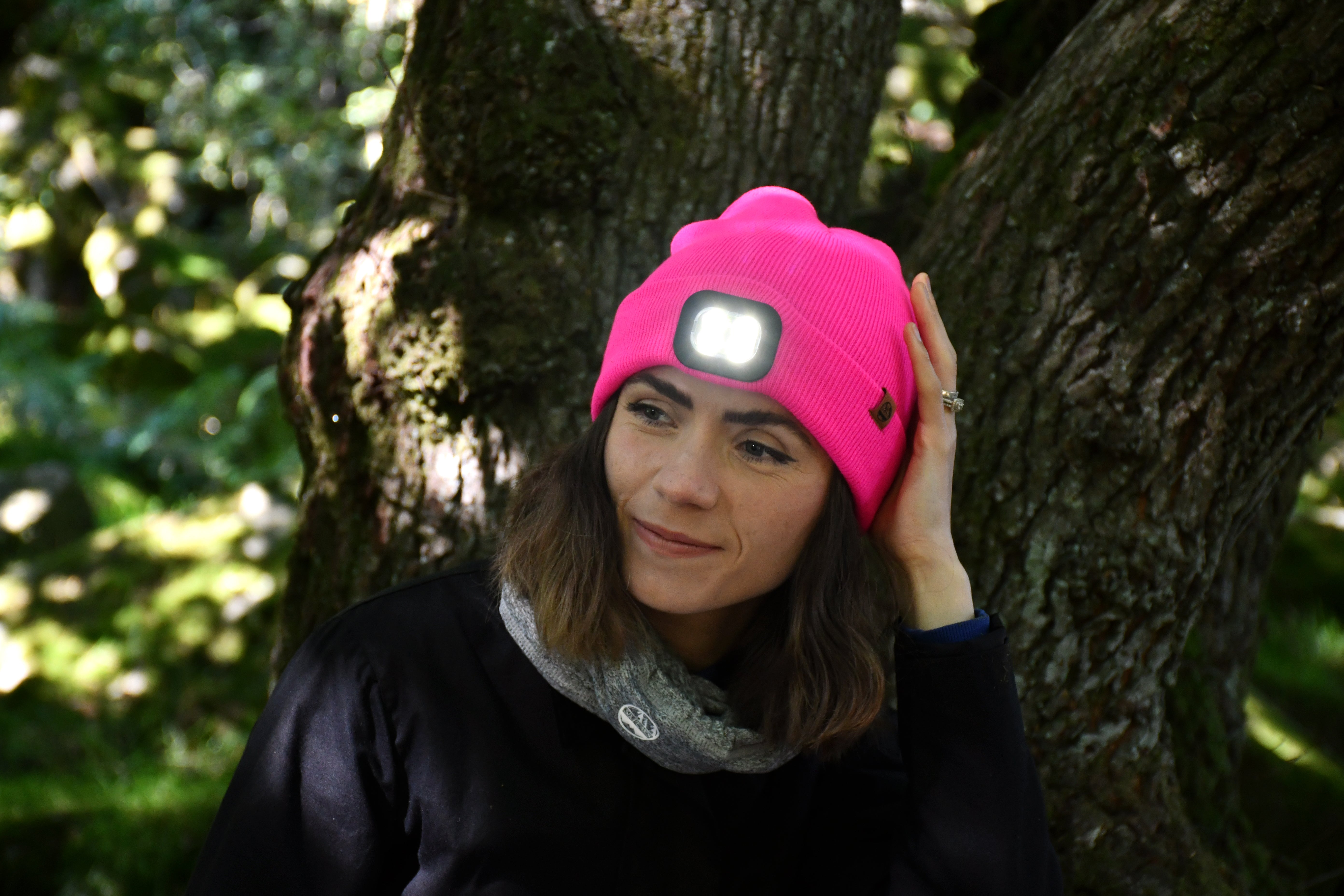Six Peaks Unisex LED Lighted Beanie Hat (Pink)