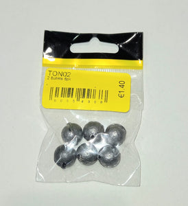 Tony Milner Lead Bullets (Size 2)(6 Pack)