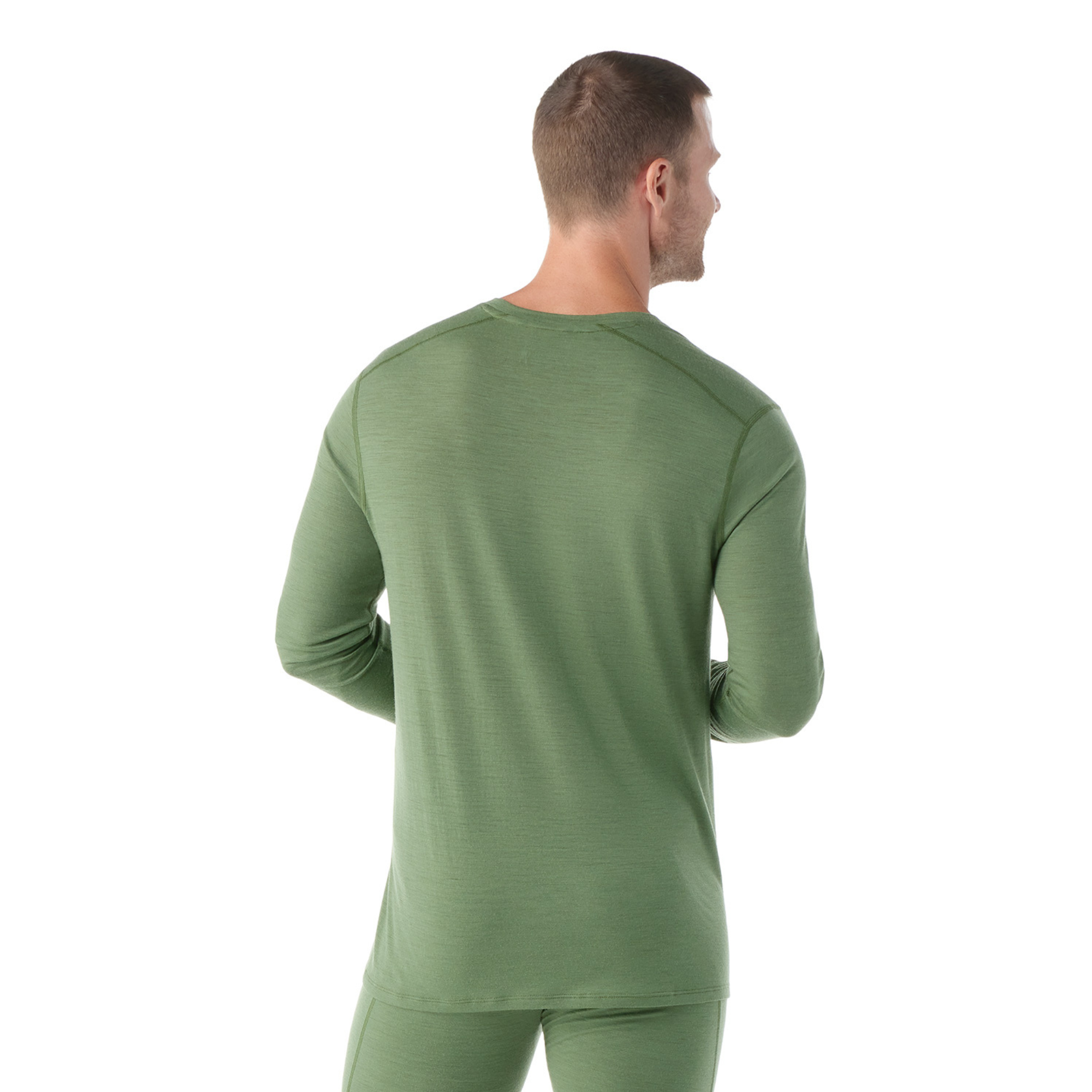 Smartwool Men's Classic All-Season Merino 150 Long Sleeve Base Layer Top Fern Green N06 SW016953