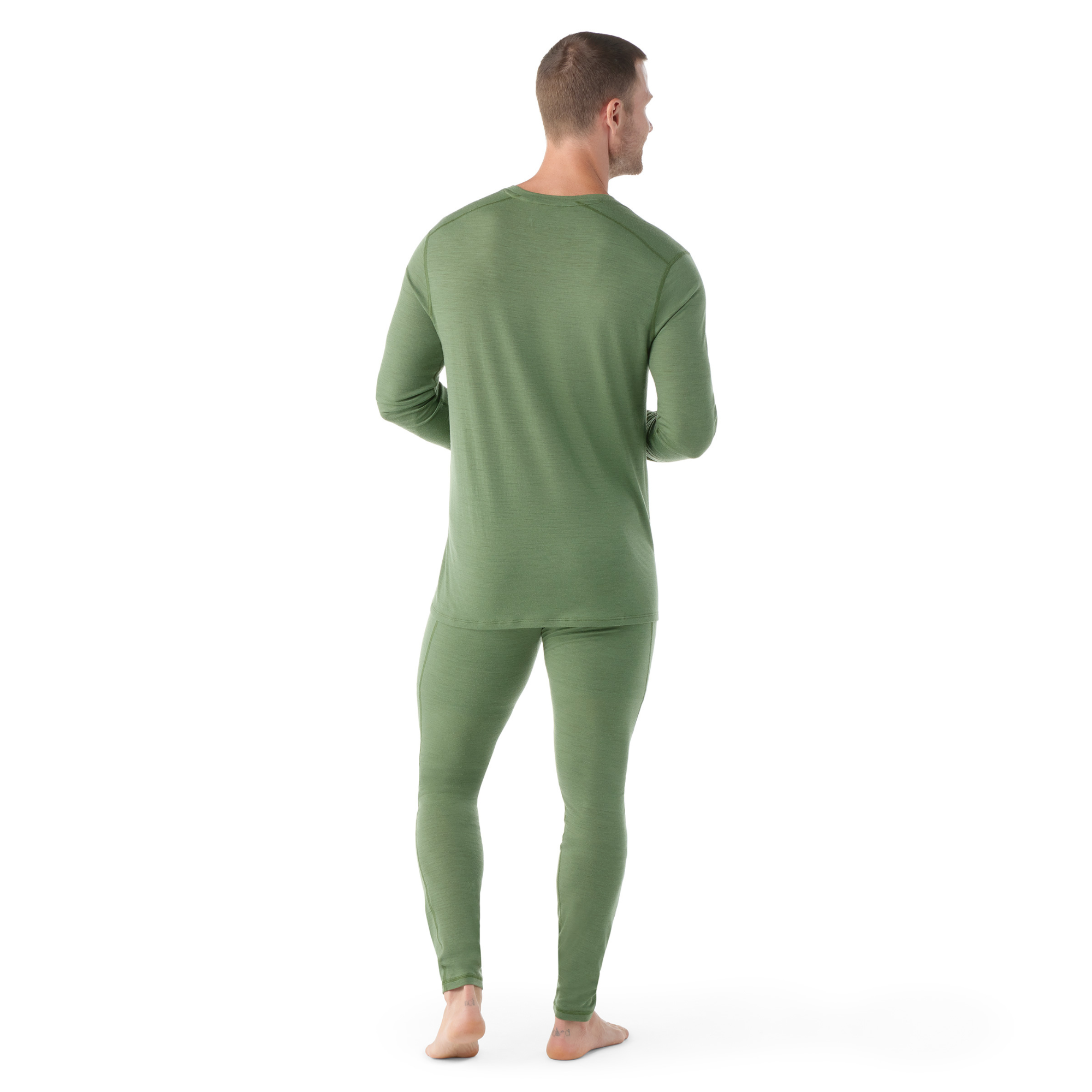 Smartwool Men's Classic All-Season Merino 150 Long Sleeve Base Layer Top Fern Green N06 SW016953