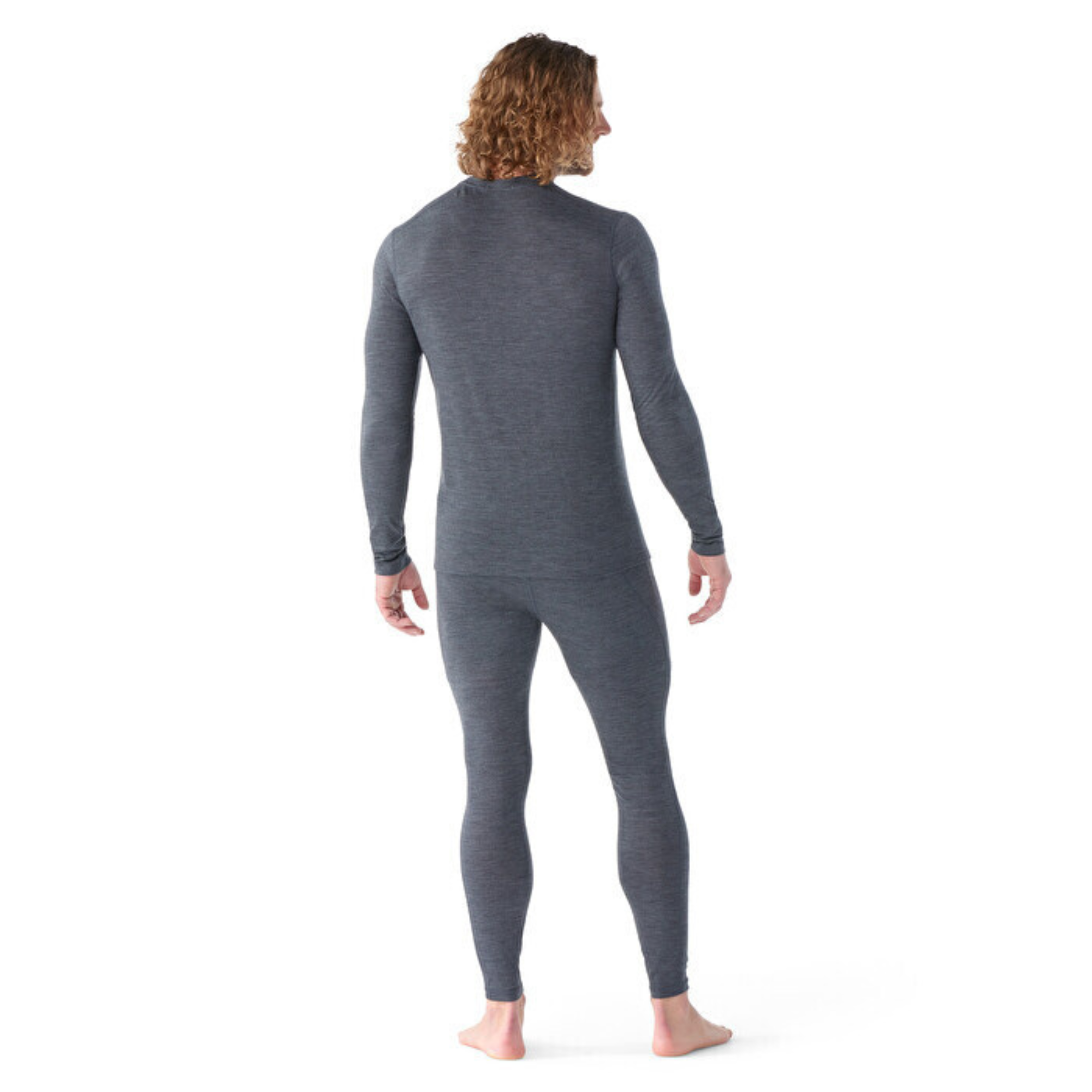 Smartwool Men's Classic All-Season Merino 150 Long Sleeve Base Layer Top (Iron Heather)