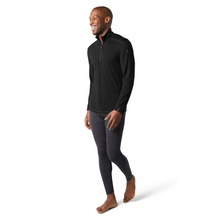 Load image into Gallery viewer, Smartwool Men&#39;s Classic Thermal Merino 250 1/4 Zip Long Sleeve Base Layer Top (Black)
