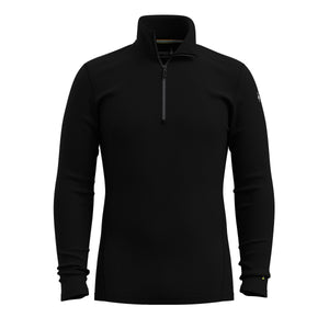 Smartwool Men's Classic Thermal Merino 250 Quarter Zip Long Sleeve Base Layer Top (Black)