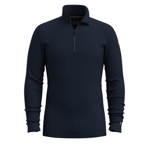Smartwool Men's Classic Thermal Merino 250 1/4 Zip Long Sleeve Base Layer Top (Deep Navy)