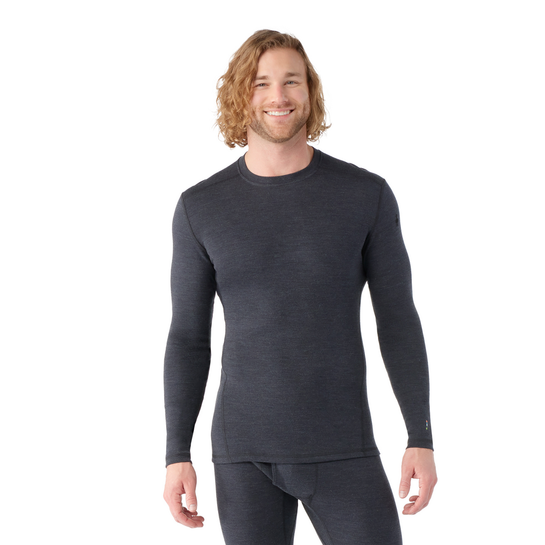 Smartwool Men's Classic Thermal Merino 250 Crew Neck Base Layer Top (Charcoal Heather)