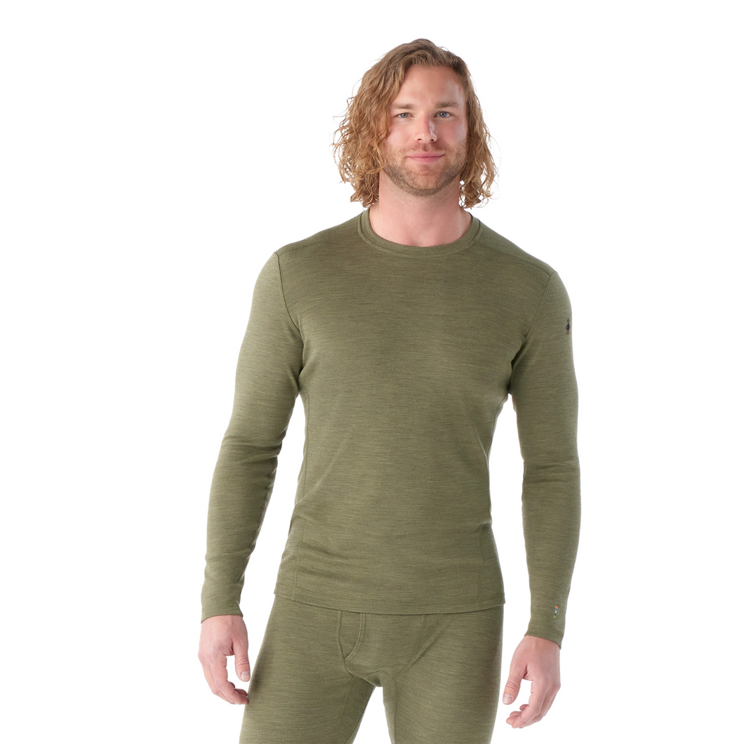 Smartwool Men's Classic Thermal Merino 250 Crew Neck Base Layer Top (Winter Moss)