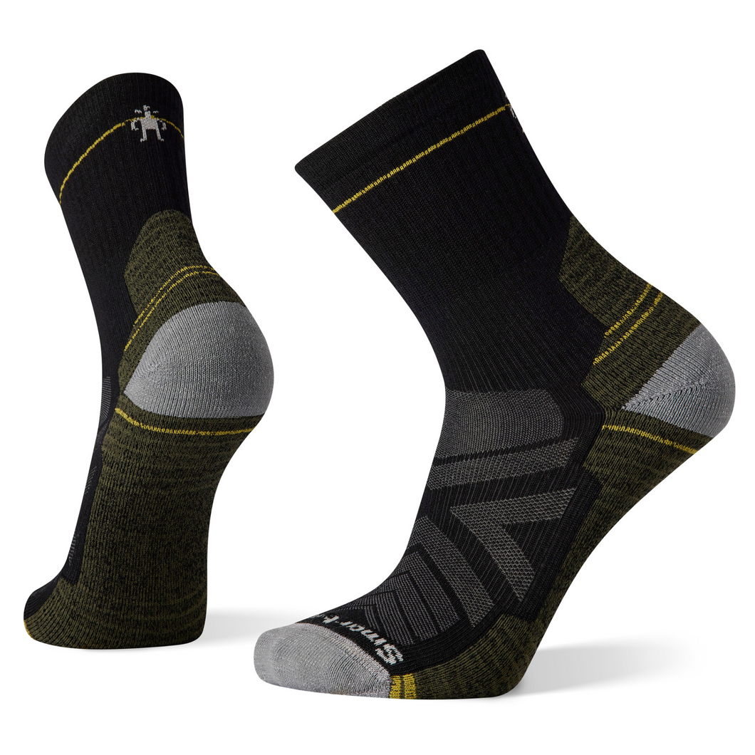 Smartwool Men's Performance Hike Light Cushion Merino Blend Mid Crew Socks (Black)