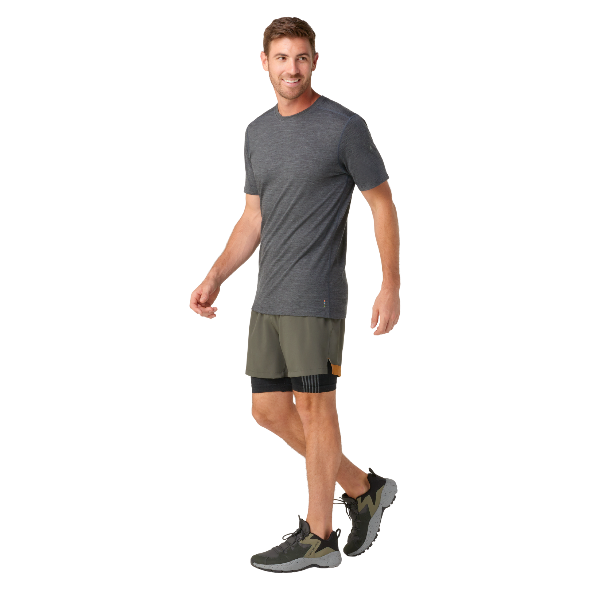 Smartwool Men's Merino Short Sleeve Technical Tee (Iron Heather)