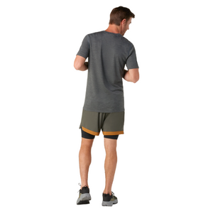 Smartwool Men's Merino Short Sleeve Technical Tee (Boxed)(Iron Heather)