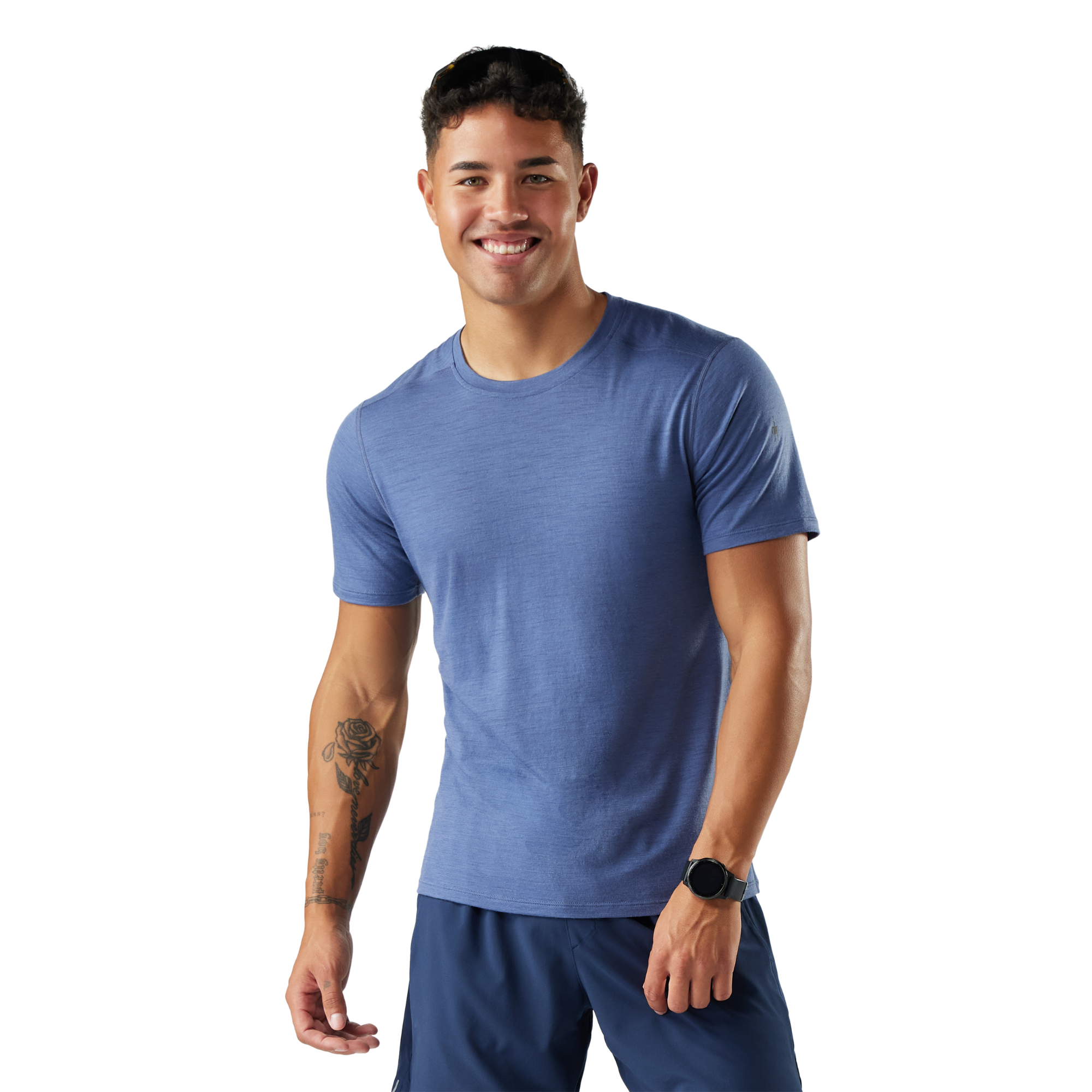 Smartwool Men's Merino Short Sleeve Technical Tee (Nightfall Blue)