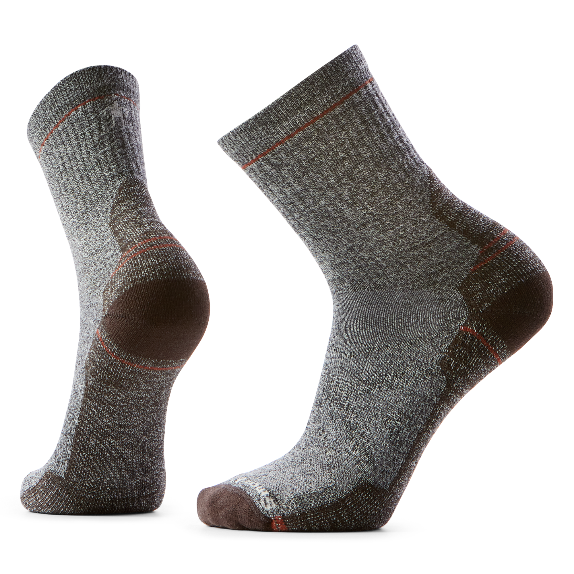 Smartwool Men's Performance Hike Light Cushion Merino Blend Mid Crew Socks Ash Charcoal H85 SW001613