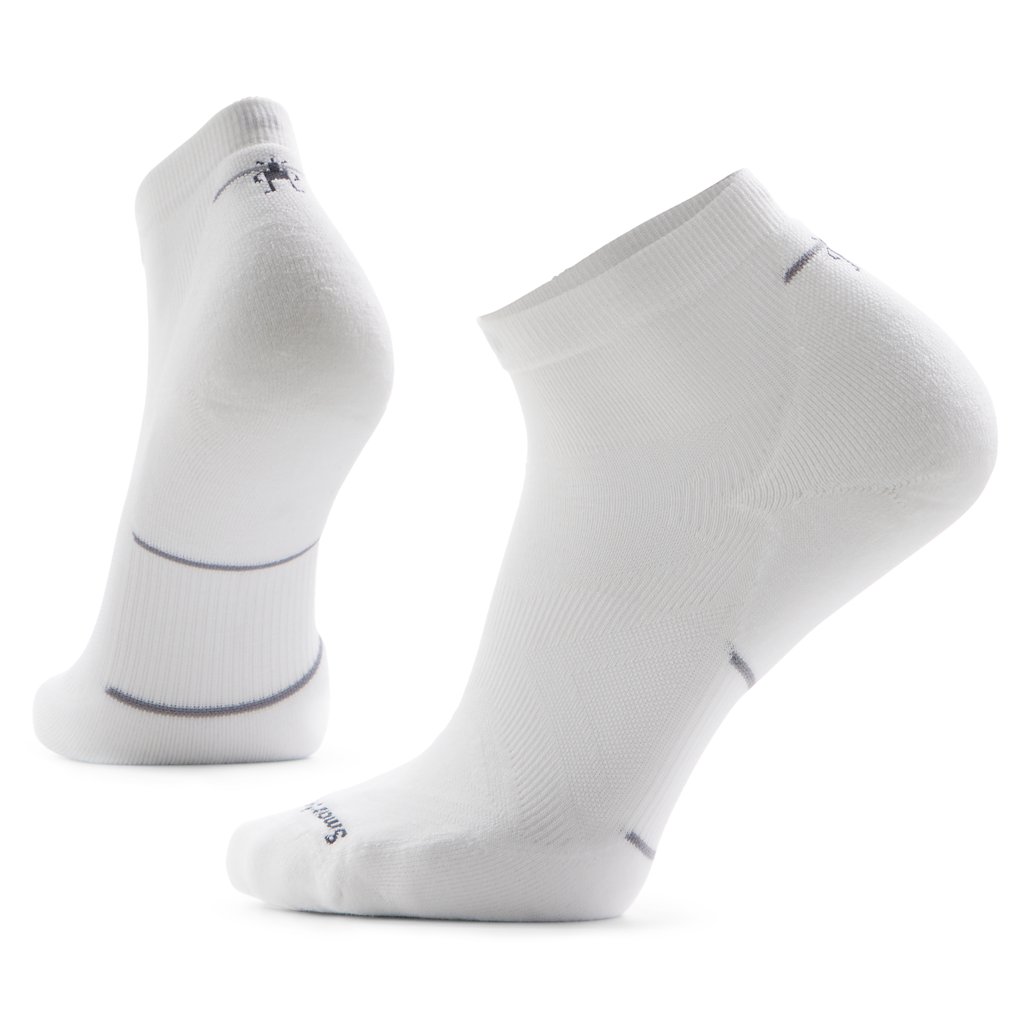Smartwool Men's Run Targeted Cushion Merino Blend Ankle Socks (White)