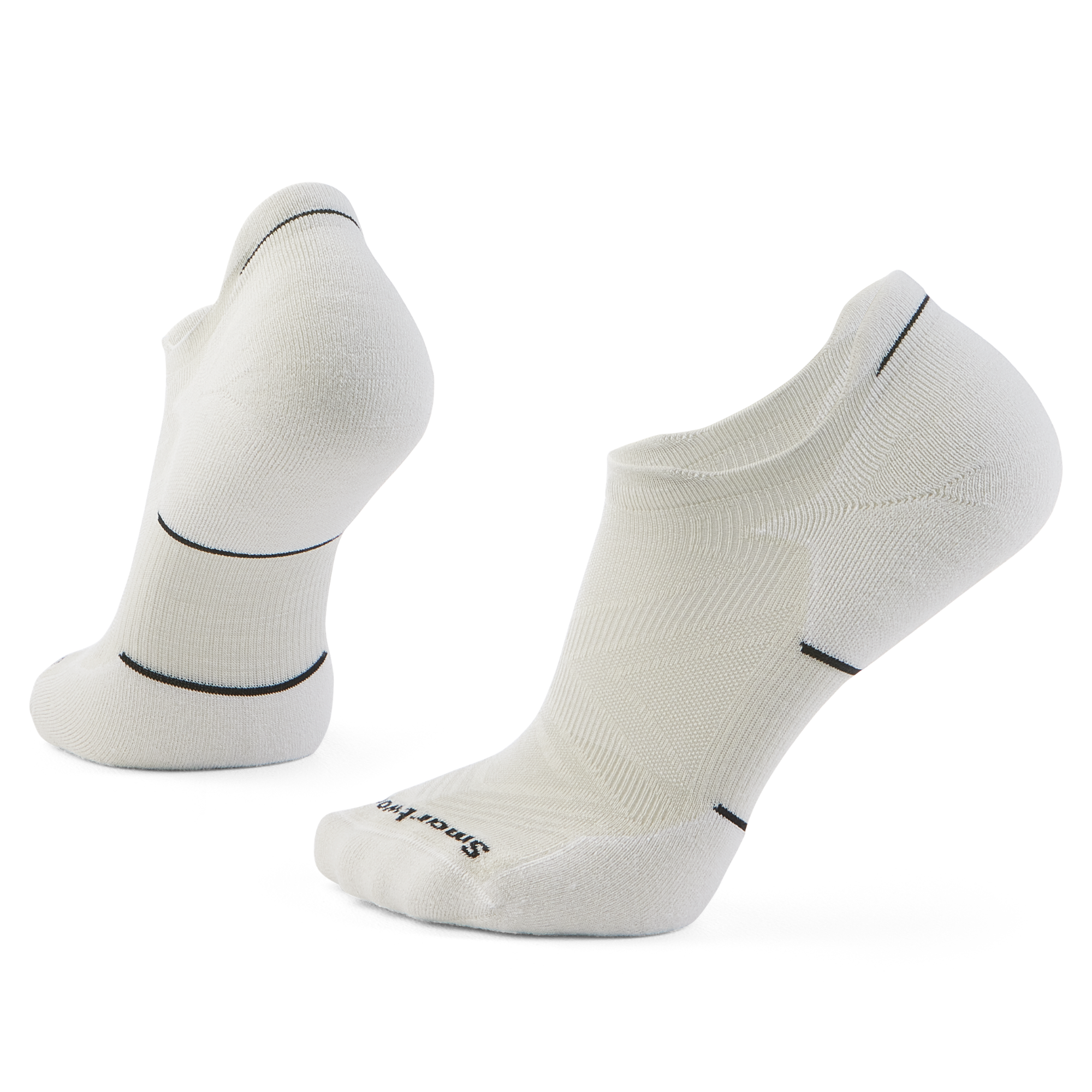 Smartwool Men's Targeted Cushion Merino Blend Low Ankle Run Socks (Black/White)