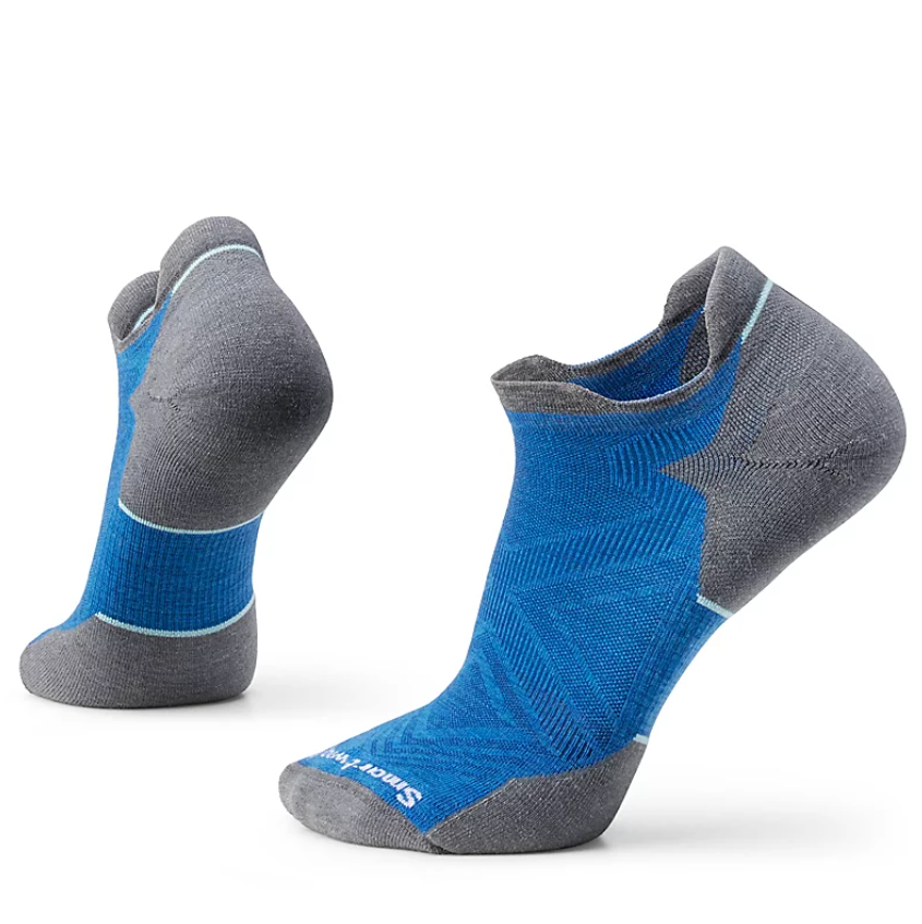 Smartwool Men's Targeted Cushion Merino Blend Low Ankle Run Socks (Laguna Blue)