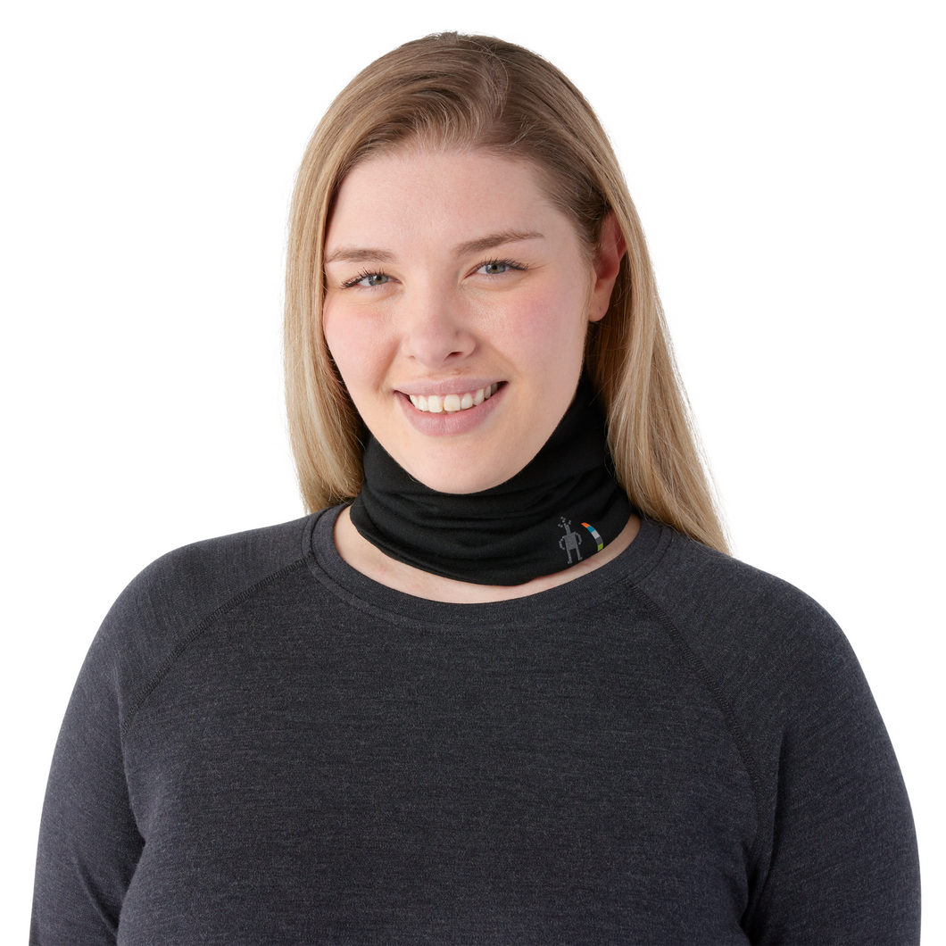 Smartwool Unisex Thermal Merino Reversible Neck Gaiter (Black)