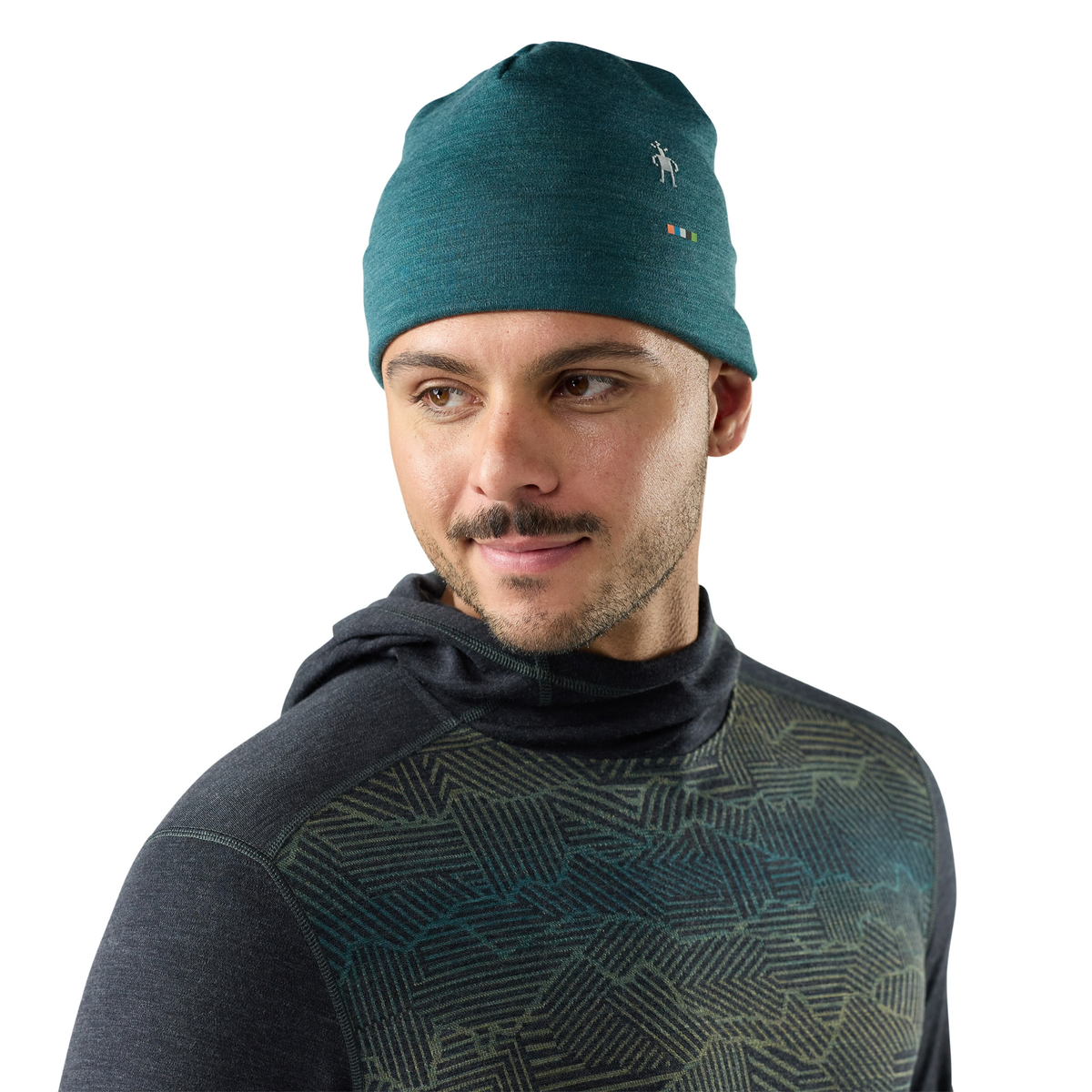 Smartwool Unisex Merino 250 Cuffed Beanie Reversible Dark Teal Heather R25 SW0SW956