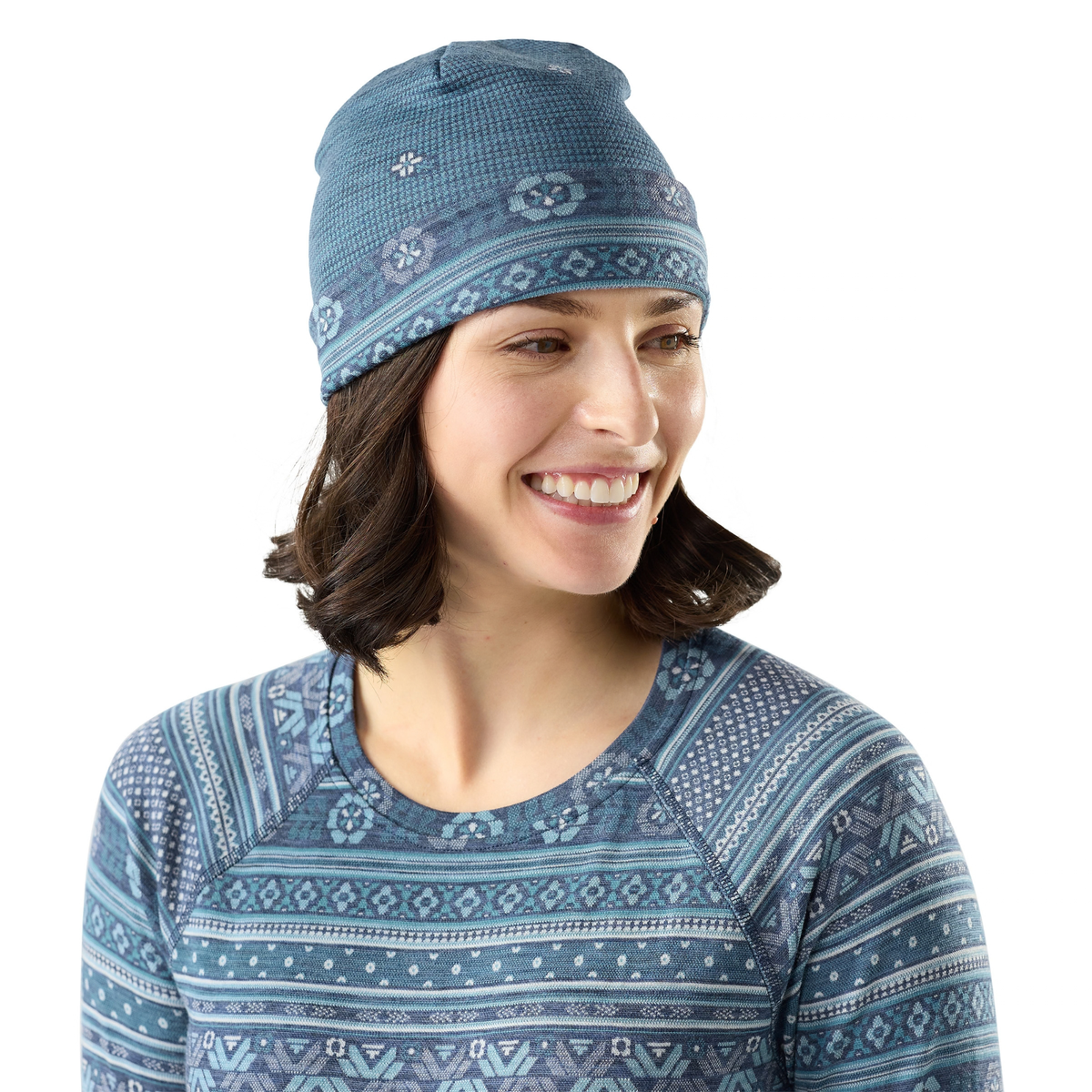 Smartwool Unisex Merino 250 Cuffed Beanie Reversible Nightfall Fair Isle Fun R34 SW0SW956