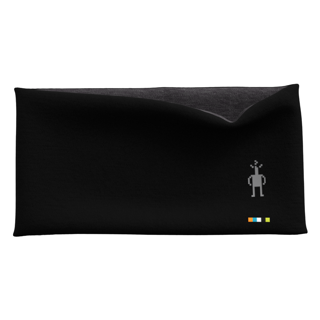 Smartwool Unisex Thermal Merino 250 Reversible Headband (Black/Charcoal Heather)