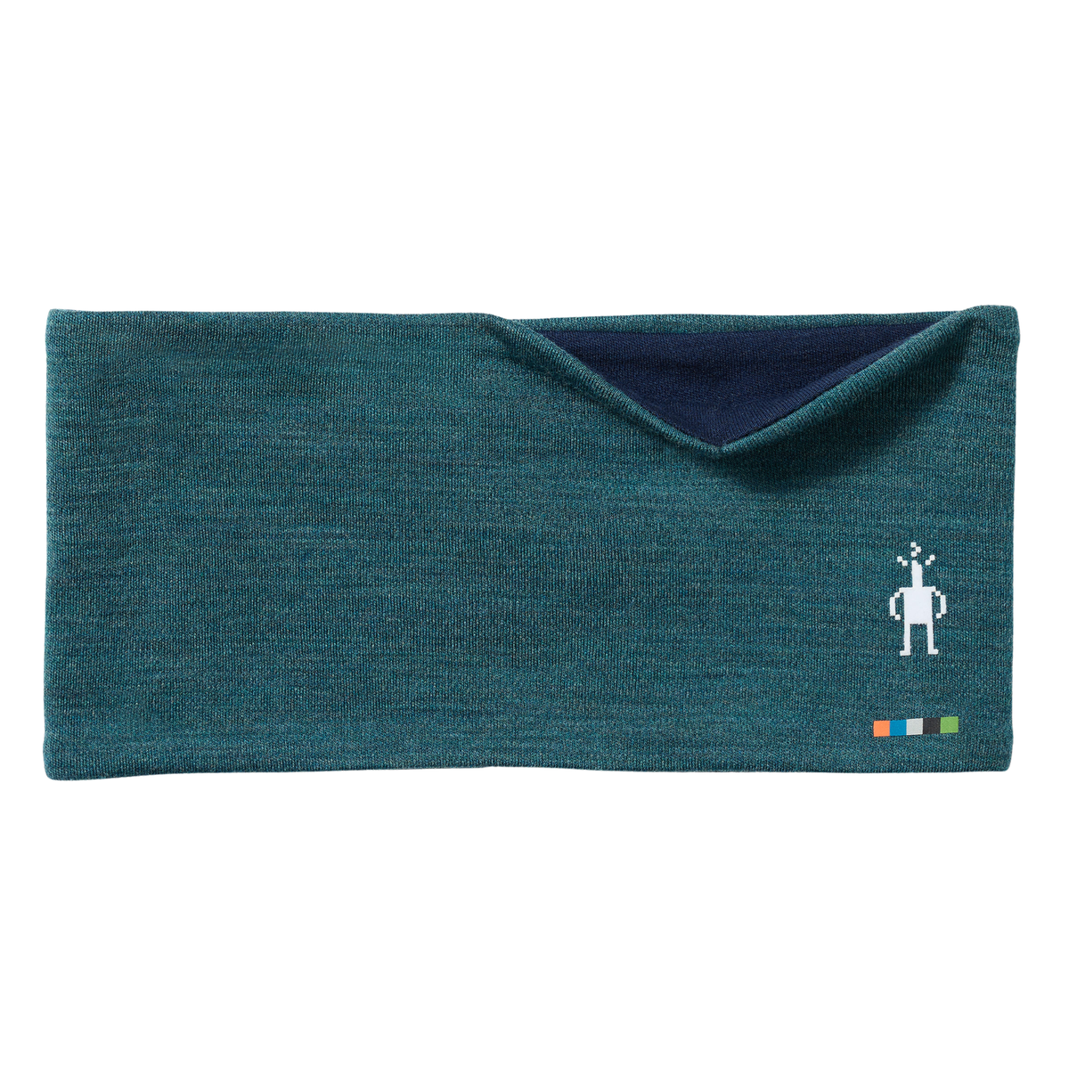 Smartwool Unisex Thermal Merino 250 Reversible Headband (Dark Teal Heather)