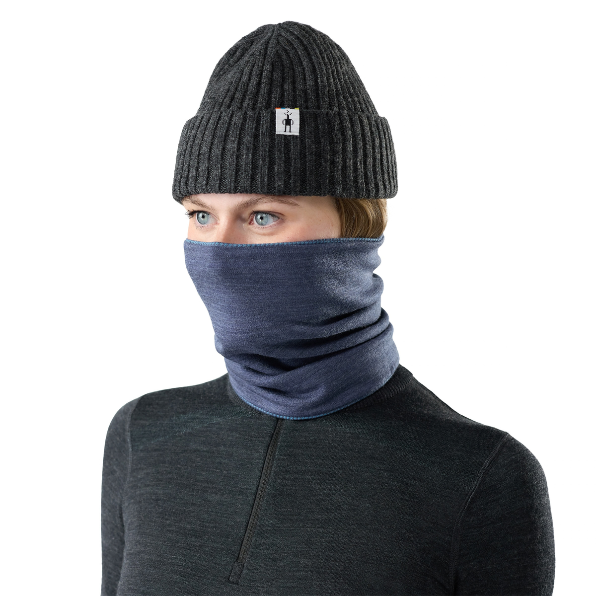 Smartwool Unisex Thermal Merino Reversible Neck Gaiter Nightfall Mini Meadow R44 SW017071
