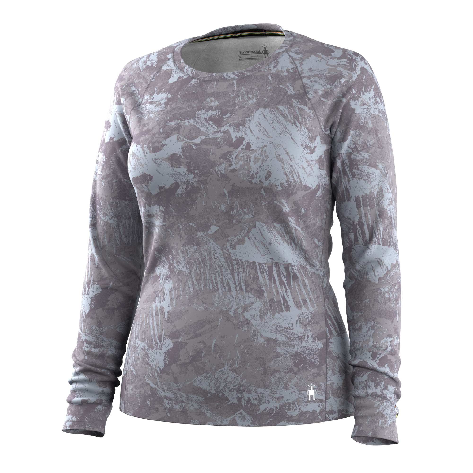Smartwool Women's All Season Merino 150 Long Sleeve Base Layer Top (Boxed)(Purple Storm Mountain)