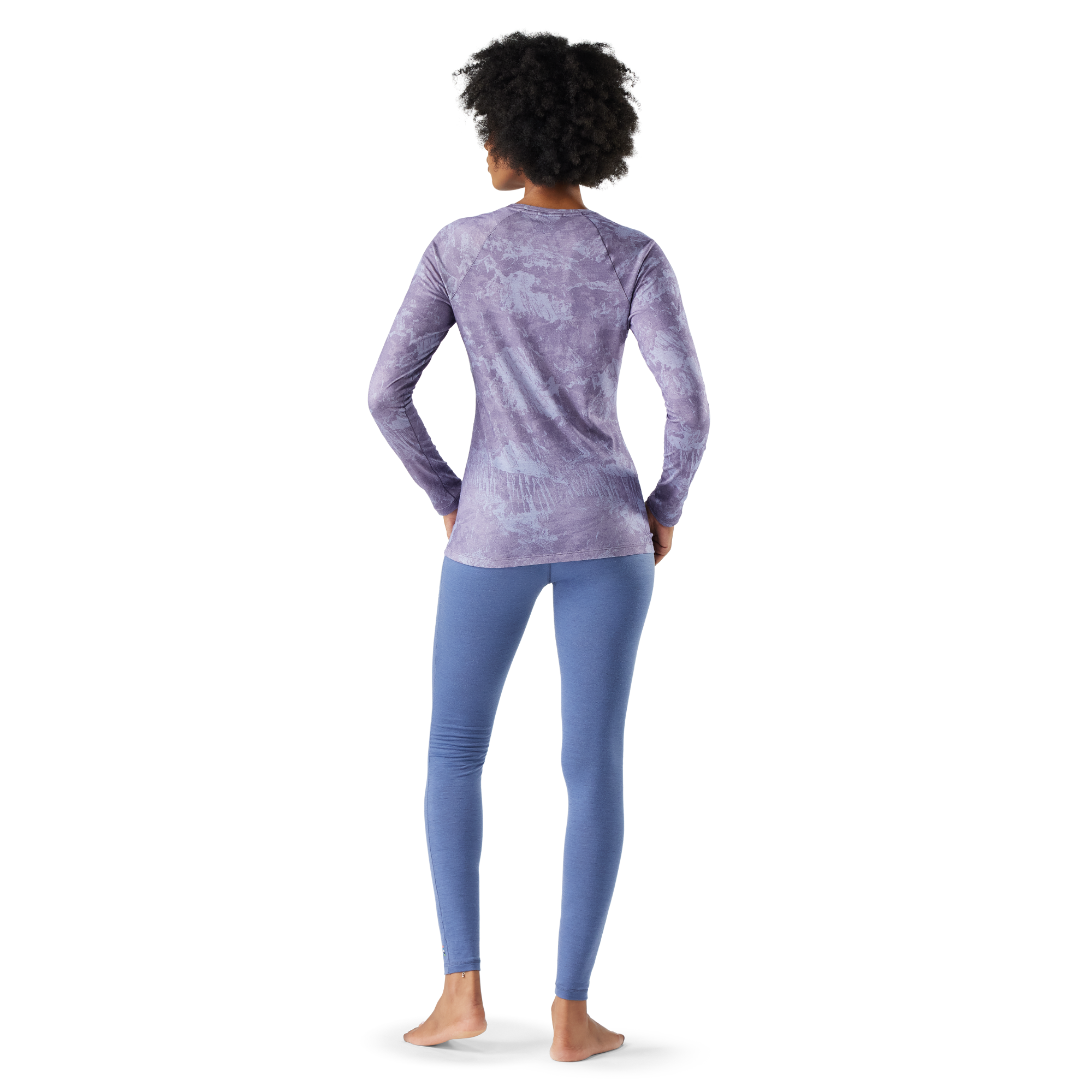 Smartwool Women's All Season Merino 150 Long Sleeve Base Layer Top (Boxed)(Purple Storm Mountain)