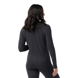 Smartwool Women's Classic Thermal Merino 250 Long Sleeve Crew Neck Base Layer Top (Charcoal Heather)
