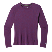 Load image into Gallery viewer, Smartwool Women&#39;s Classic Thermal Merino 250 Crew Neck Long Sleeve Base Layer Top (Purple Iris Heather)
