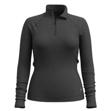 Load image into Gallery viewer, Smartwool Women&#39;s Classic Thermal 250 Long Sleeve 1/4 Zip Base Layer Top (Charcoal)
