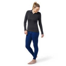 Load image into Gallery viewer, Smartwool Women&#39;s Classic Thermal Merino 250 Long Sleeve 1/4 Zip Base Layer Top (Charcoal)

