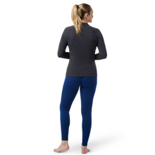 Load image into Gallery viewer, Smartwool Women&#39;s Classic Thermal 250 Long Sleeve 1/4 Zip Base Layer Top (Charcoal)
