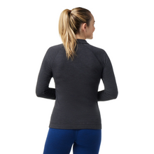 Load image into Gallery viewer, Smartwool Women&#39;s Classic Thermal Merino 250 Long Sleeve 1/4 Zip Base Layer Top (Charcoal)
