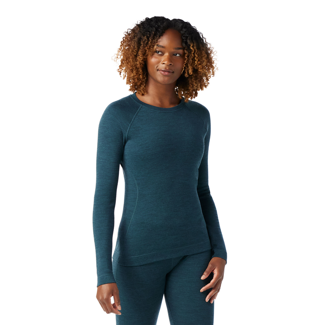 Smartwool Women's Classic Thermal Merino 250 Crew Neck Long Sleeve Base Layer Top (Twilight Blue Heather)