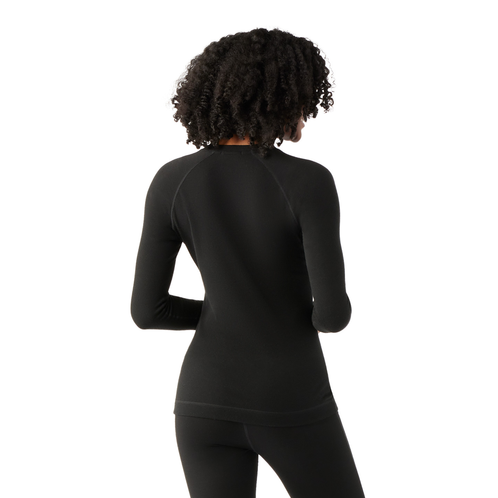 Smartwool Women's Classic Thermal Merino 250 Crew Neck Long Sleeve Base Layer Top (Black)