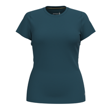 Load image into Gallery viewer, Smartwool Women's Merino Short Sleeve Technical Tee (Twilight Blue)
