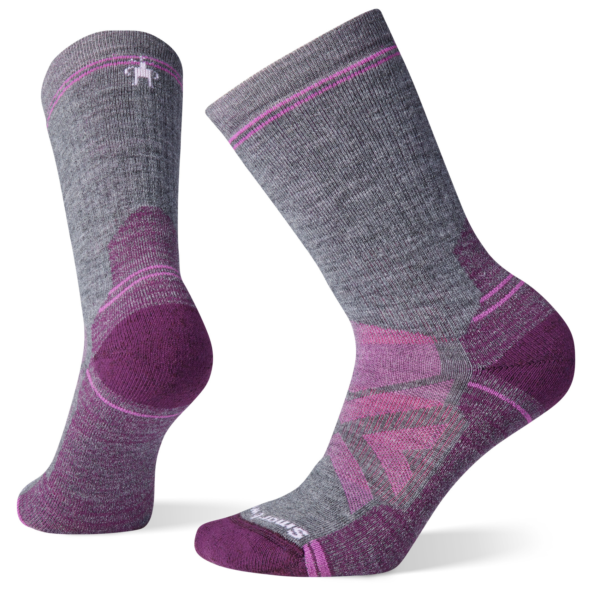 Smartwool Women's Performance Hike Full Cushion Merino Blend Crew Socks (Medium Gray)