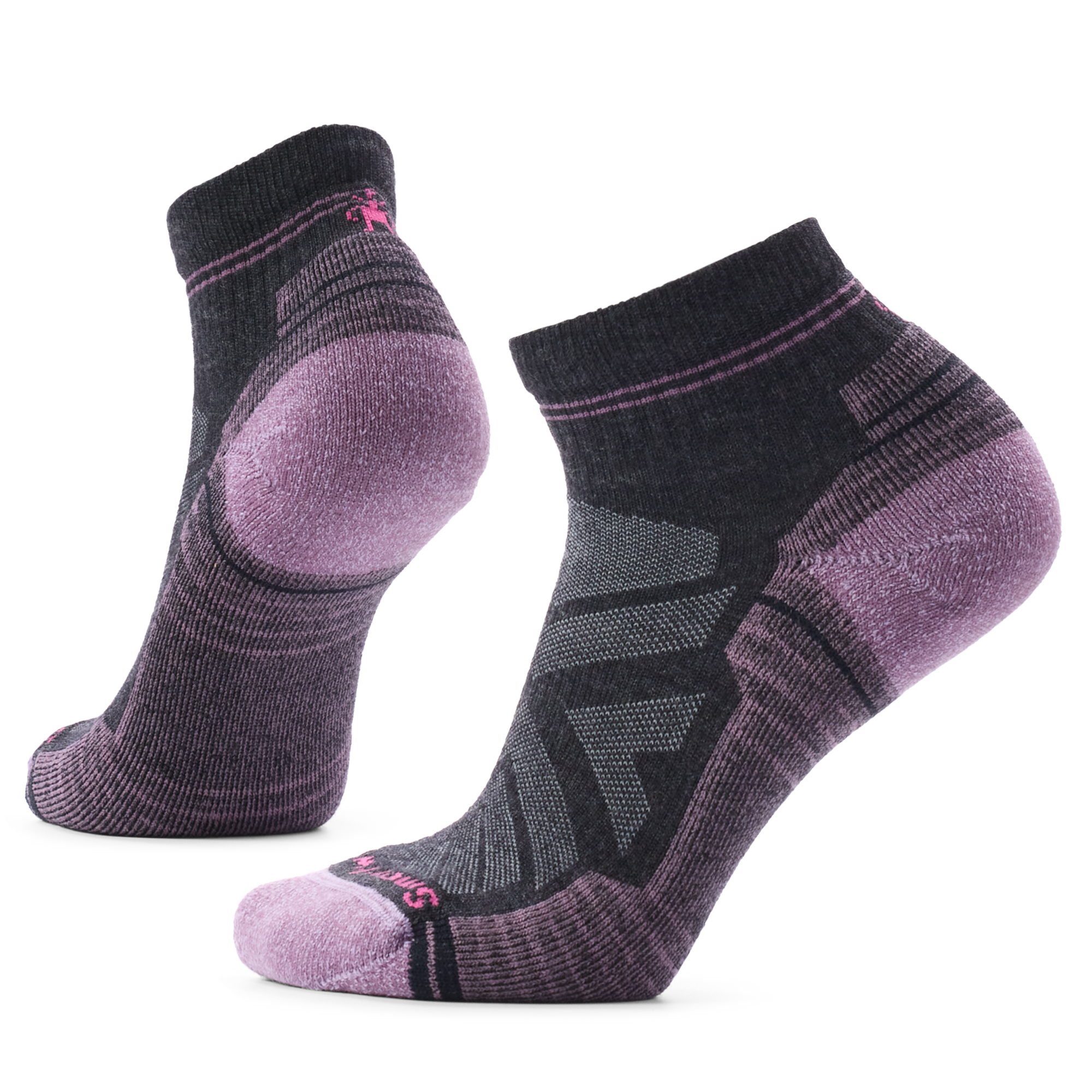 Smartwool Women's Performance Hike Light Cushion Merino Blend Ankle Socks Charcoal 003 SW001571