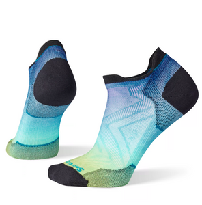 Smartwool Women's Zero Cushion Ombre Print Merino Blend Low Ankle Run Socks (Capri)