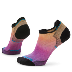 Smartwool Women's Zero Cushion Ombre Print Merino Blend Low Ankle Run Socks (Tandoori Orange)