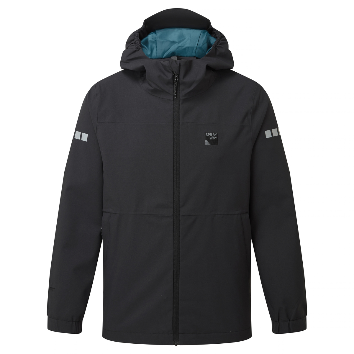 Sprayway Kids Eldon InterActive Waterproof Jacket (Black)(Ages 4-15)