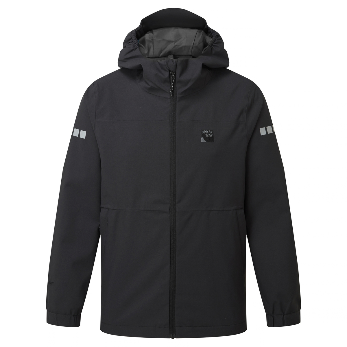 Sprayway Kids Eldon InterActive Waterproof Jacket (Black)(Ages 4-15)
