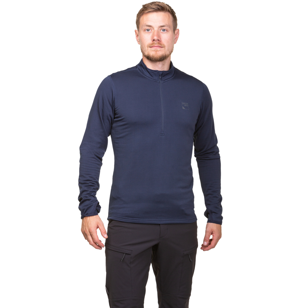 Sprayway Men's Dornie Long Sleeve Half Zip Base Layer Top (Blazer)