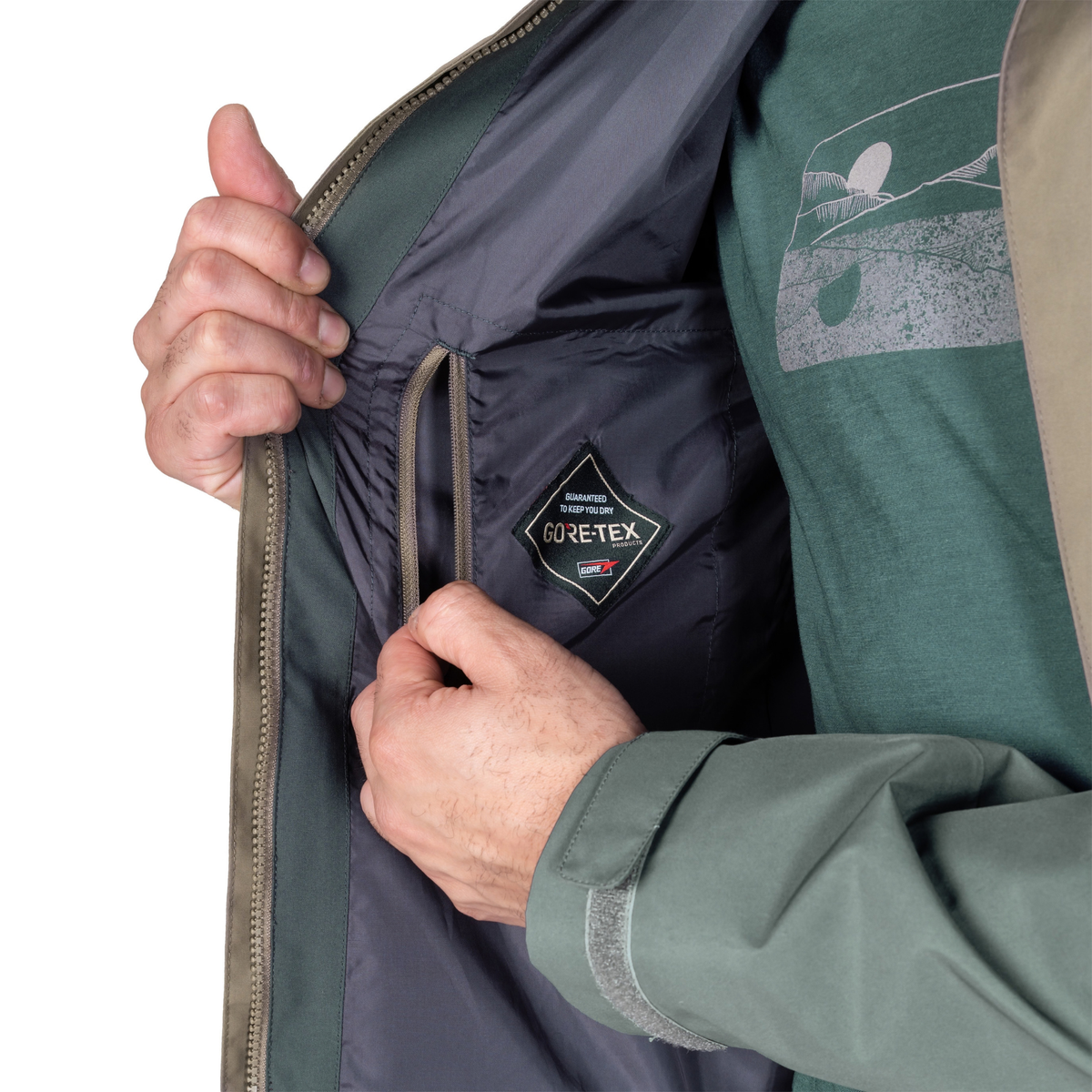Sprayway Men's Reaction 2L Gore-Tex Jacket SP-01723 Brownstone Bonsai SP-008036