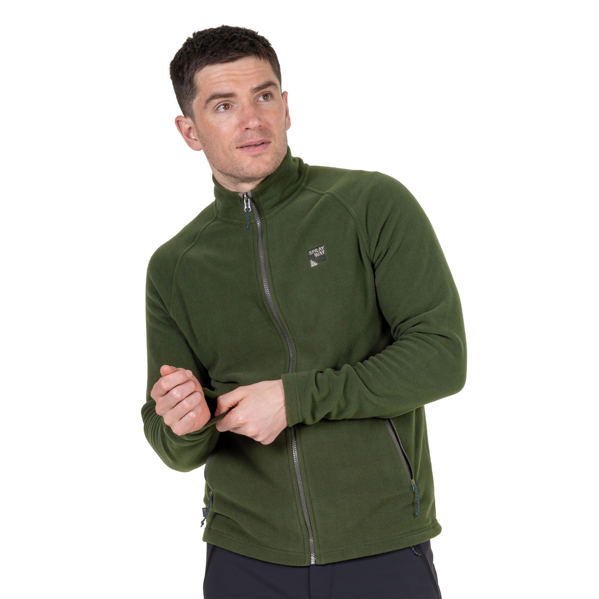 Sprayway Men's Santiago InterActive Full Zip Fleece Jacket SP-01058 Forest SP-008854