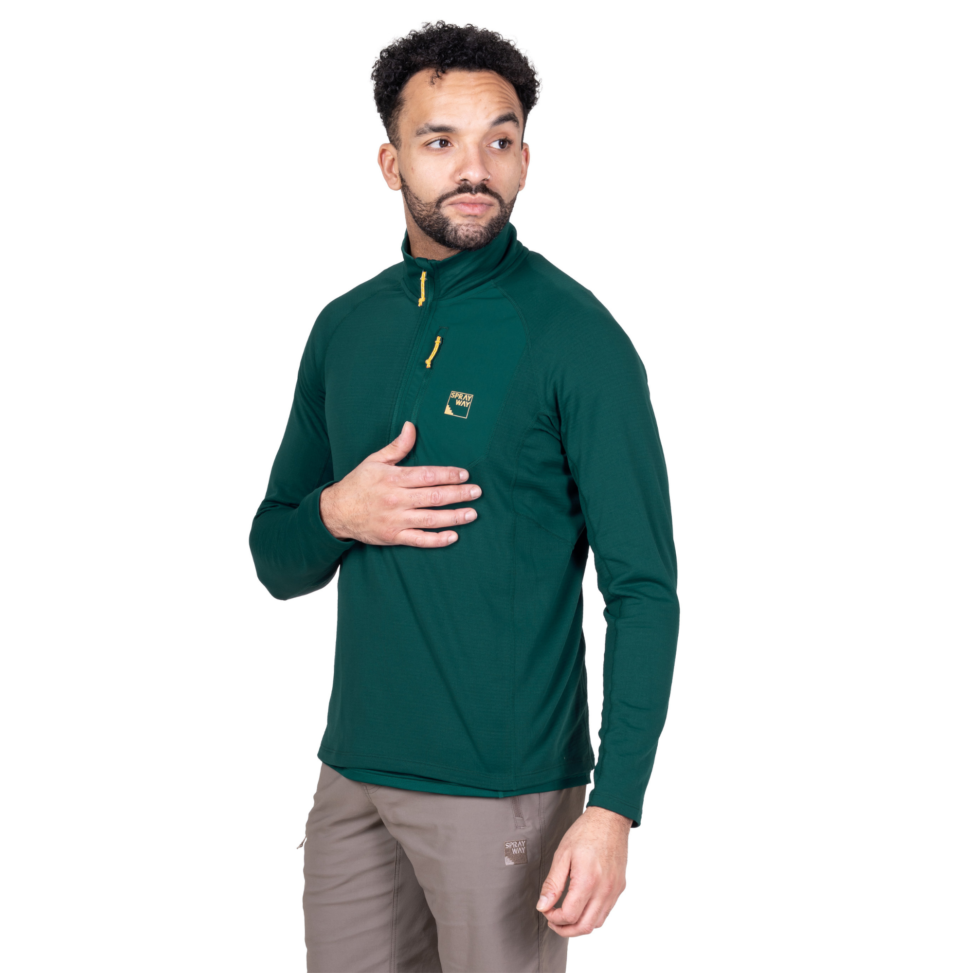 Sprayway Men's Tarn Half Zip Fleece Top (Dark Sea)